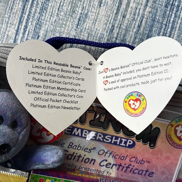 TY Beanie Babies Official Club Platinum Membership Kit 1999 Limited Edition - Picture 2 of 3